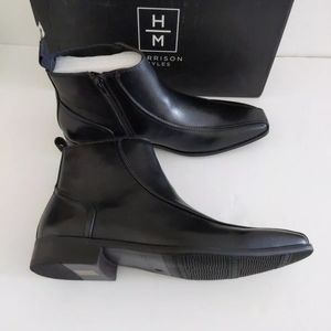 Harrison Myles Men's Ankle Boots Split Toe Leather